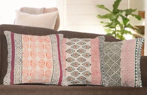 3 Sets of Handmade Square Cushion Cover Pillowcase Home Sofa Bed Decor Pillows - Picture 1 of 5