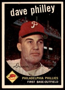 1959 Topps Dave Philley 101 Baseball Cards #92