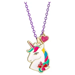 Nickelodeon Jojo Siwa Girl's Unicorn Necklace Costume Jewelry 16" + 3" Chain - Picture 1 of 2