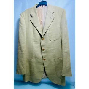 Luciano Barbera Men Blazer Sport Coat Suit Jacket 100% Bemberg Made in Italy 52 - Picture 1 of 9