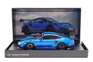 (Damaged) Minichamps 1:18 Porsche 911 GT2 RS MR (991.2) Manthey in Voodoo Blue - Picture 1 of 5