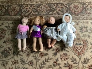 Four Dolls, American Girl, Madam Alexandra, Bitty Baby, And Pottery Barn, Used - Picture 1 of 2