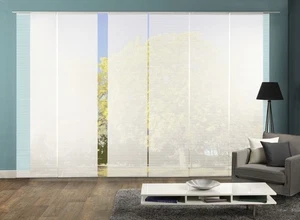 VISION S 6er-Set Schiebegardinen ROM, halbtransparent, Höhe 260 cm, weiß - Bild 1 von 2