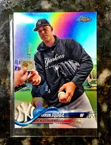 2018 Topps Chrome Aaron Judge firma variazione automatica SP #1 - Foto 1 di 4