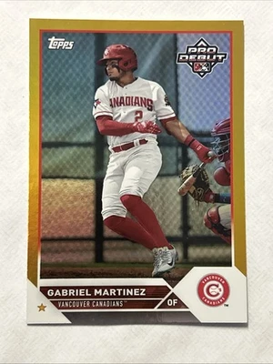 2023 Topps Pro Debut Gabriel Martinez Gold Foil /50 #PD-120 - Image 1 of 2