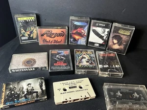 🎸 Cassette Tape Lot - Classic Rock & Metal - 12 Tapes. Ozzy Led Zeppelin Ice - Picture 1 of 15