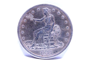 1877-S Trade $1 Dollar Better Grade Details Old US Silver Coin - Picture 1 of 15