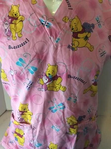 Disney Scrub Top Winnie the Pooh Size Small - Picture 1 of 1