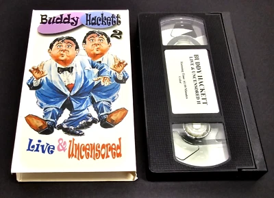 Buddy Hackett Live and Uncensored VHS 2000 Like New - Image 1 of 4