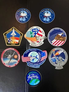 1968 NASA SNOOPY EYES ON THE STARS 2 STICKER DECAL 3 INCHES PLUS OTHERS LOOK - Picture 1 of 6