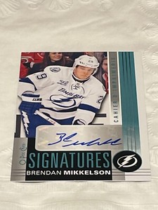 2013-14 O-Pee-Chee Signatures Brendan Mikkelson #OPC-MI Auto