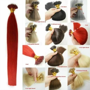 Micro Nano Beads Nano Ring Tip Hair Extensions 100% Real Remy Human Hair Thick1g - Picture 1 of 122