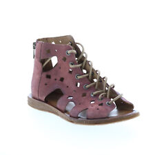 Miz Mooz Florence 279012 Womens Brown Suede Gladiator Sandals Shoes 6