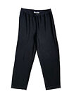 Chico?S Travelers Womens Wide Leg Pull On Pants Size 2 Short (12P) Black Acetate