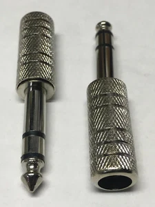 Lote 10pk 1/4" Estéreo Macho Enchufe Audio/Micrófono Cable/Extremo de Cable/Terminador 6.3mm{nS - Imagen 1 de 2