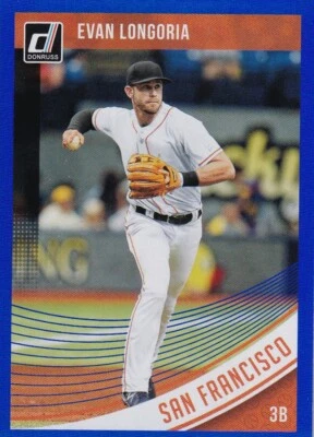 Donruss Holo Blue Evan Longoria San Francisco Giants Parallels 2018 - H3089 Foto 1 de 2
