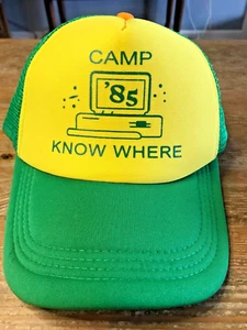 Cappello da baseball snapback Computer Camp 1985 Camp Know Where PC schiuma rete camionista - Foto 1 di 5