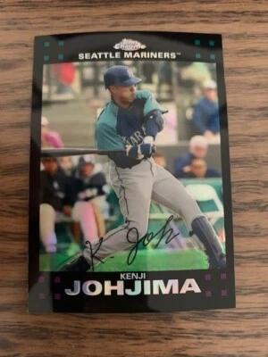 2007 Kenji Johjima Topps Chrome Refractor - Image 1 of 2