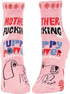 Azul Q Mujer Novedad Calcetines al Tobillo MF'in Puppy Power Mujer Zapato Talla 5-10) - Imagen 1 de 1