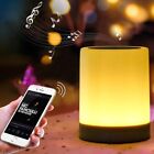 LED Bluetooth Speaker Touch Night Light Music Smart Desk Lamp USB Rechargeable