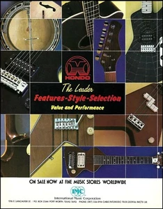 Hondo Guitars 1987 models advertisement 8 x 11 IMC guitar series ad print - Picture 1 of 3