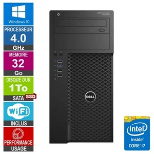 Dell Precision T3620 i7-6700 4GHz 32Go/1To SSD Wifi W10 - Photo 1/1