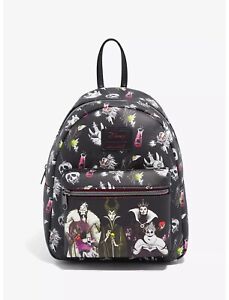Loungefly Disney Villains Mini Backpack NWT. See Description Below.