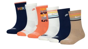 6 NIKE JORDAN ADIDAS BOY GIRL CREW QUARTER LOW Socks 7C-10C 10C-3Y 13C-4Y 5Y-7Y - Picture 1 of 72