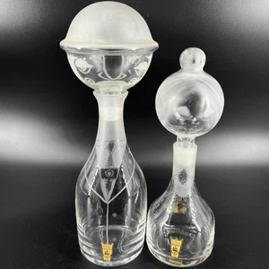 Reidel Glas Kristall geätzt Figur Mann Frau Karaffe Set - Bild 1 von 8