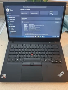 Lenovo ThinkPad T14 AMD Ryzen 7 4750U 16GB RAM 512GB SSD - Picture 1 of 8