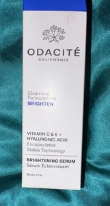 ODACITE Clean-ical Vitamin C E Hyaluronic Acid Brighten Serum 1 Oz 30 ml NEW - Picture 1 of 2