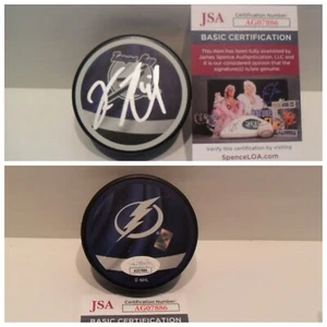 Vincent Lecavalier Autograph Signed Tampa Bay Lightning Puck JSA COA Retro Puck - Picture 1 of 3