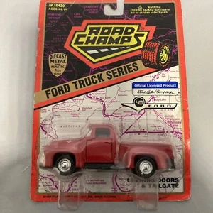 Road Champs 1956 Ford F-100 Pickup Truck Diecast 1:43 Red - Picture 1 of 6