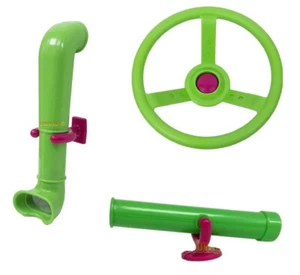 LIME GREEN Playground Accessory Kit Cubby Steering Wheel Telescope Periscope - Bild 1 von 4