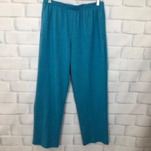 NWT Alfred Dunner Classic Fit Knit Pants Size S Turquoise Proportioned Short - Picture 1 of 6