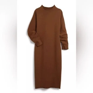 Frank & Eileen Women’s Brown Cinnamon Isabelle Funnel Neck Dress size XS - Picture 1 of 15