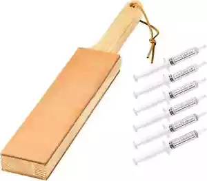 Double Sided Diamond Leather Strop for Knife Sharpening with 6 Diamond Polishing - Picture 1 of 6