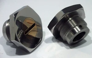 Triumph 97-1065 Fork tube nut Stainless CPC Special 3TA 5TA T100 T110 T120 H1065 - Picture 1 of 2