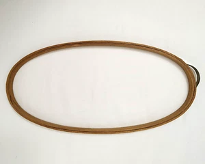 Princess 12" Oval Vintage Wood Embroidery Hoop Spring Bow Tension 12x6 Large - Picture 1 of 8