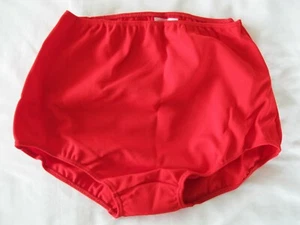 GYMPHLEX XL 100% Bri Nylon School Gym Knickers in SCARLET Sz 30 (W30-38") 27/02 - Picture 1 of 7