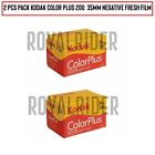 2 rouleaux Kodak Colorplus Color Plus 200 35 mm 135-36 Film négatif frais