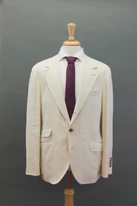 NWT$4295 Brunello Cucinelli Men Herringbone Sport Coat W/LogoButtons50/40US A238 - Picture 1 of 9