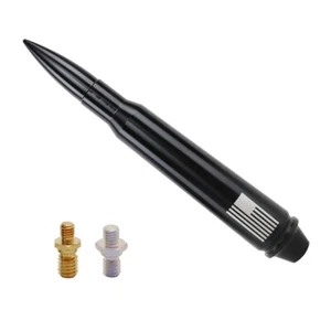 Short Bullet Antenna Aluminum For 1997-2018 Gmc Sierra Jeep Wrangler JK TJ JL - Picture 1 of 6
