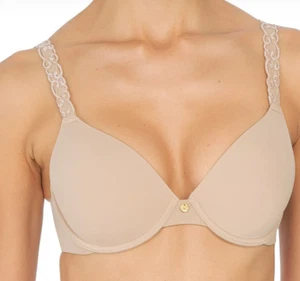 NATORI 732080 Pure Luxe T-Shirt Smooth Contour BH Beige Größe 34C - Bild 1 von 5