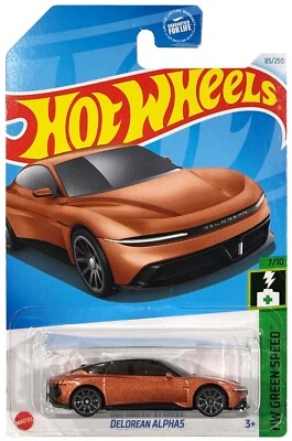 Brand new unopened 2024 Hot Wheels HW Green Speed #7 DeLorean Alpha5 copper - Image 1 of 3