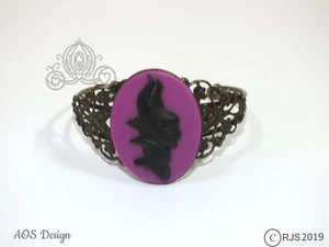 Brazalete Púrpura Gótico Maléfica - Accesorio Disfraz Disfraz Halloween Cosplay - Imagen 1 de 19