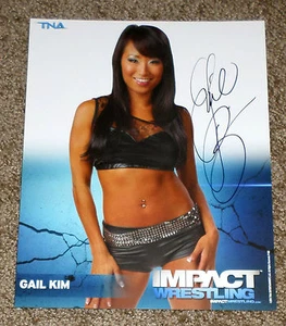 GAIL KIM Signed Autographed TNA Impact Wrestling Knockouts 8x10 Promo Photo HOF - Picture 1 of 1