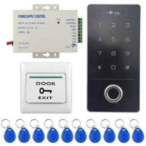 Waterproof Fingerprint Access 125KHz RFID Reader Password Keypad Door Entry Exit - Picture 1 of 12