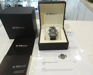 Tag Heuer Carrera Calibre Heuer 01 Automatic Men's Watch CAR208Z-0 Rubber Band - Picture 1 of 11