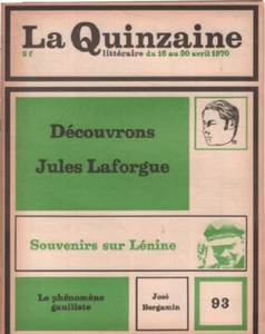 La quinzaine litteraire n° 93 / découvrons jules laforgue | Très bon état - Picture 1 of 1